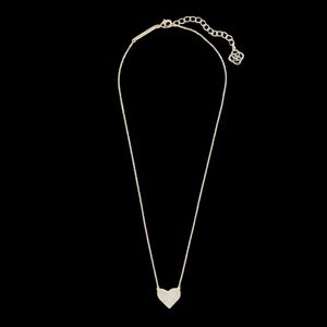 Kendra Scott Ari Gold Heart Pendant Necklace New without tags